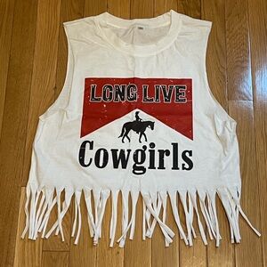 NWOT Long Live Cowgirls Tank, Size Small